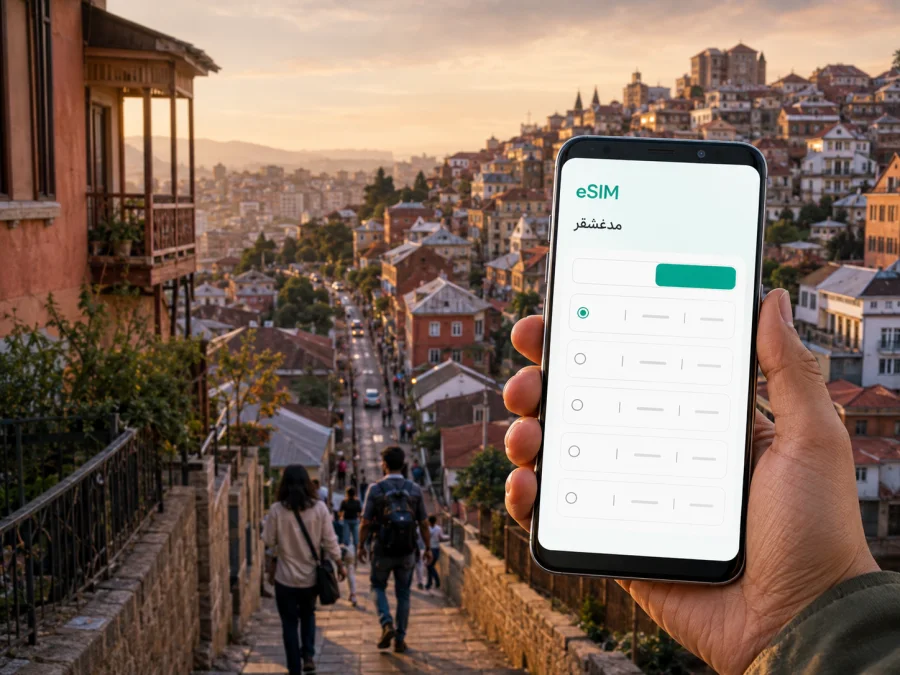 eSIM في أنتاناناريفو: إنترنت واتصال أثناء السفر