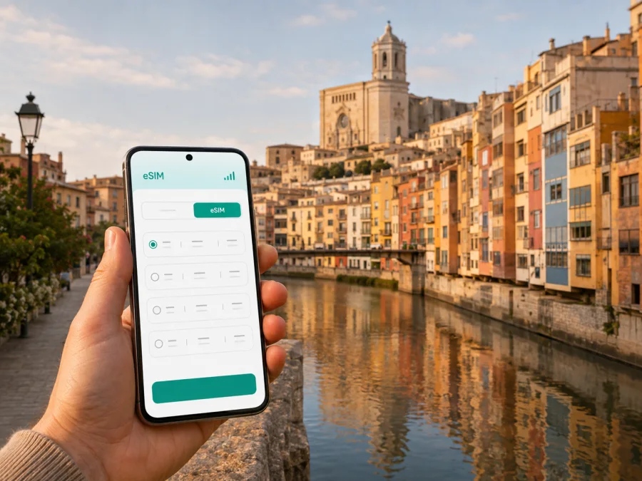 eSIM في جيرونا: إنترنت جوّال في إسبانيا