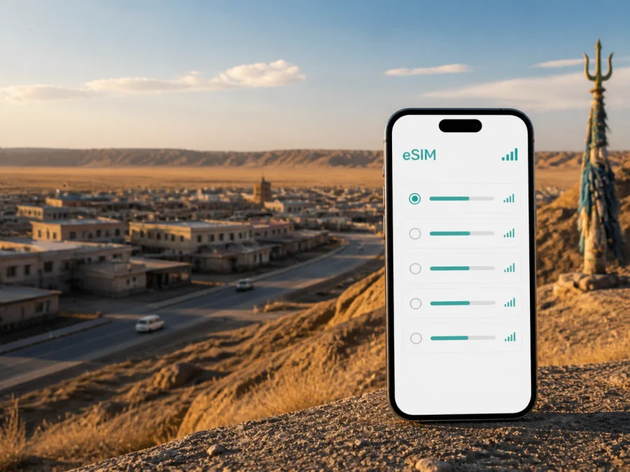 eSIM في دالانزادجاد: إنترنت للرحلة في منغوليا