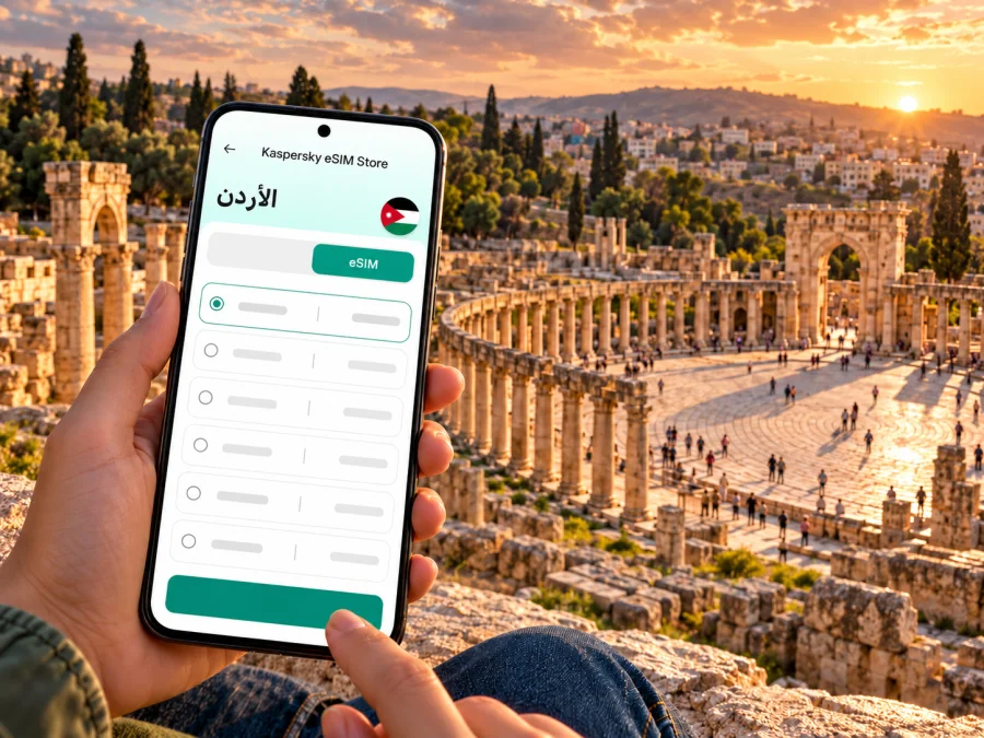eSIM جرش: الإنترنت والاتصال في الأردن