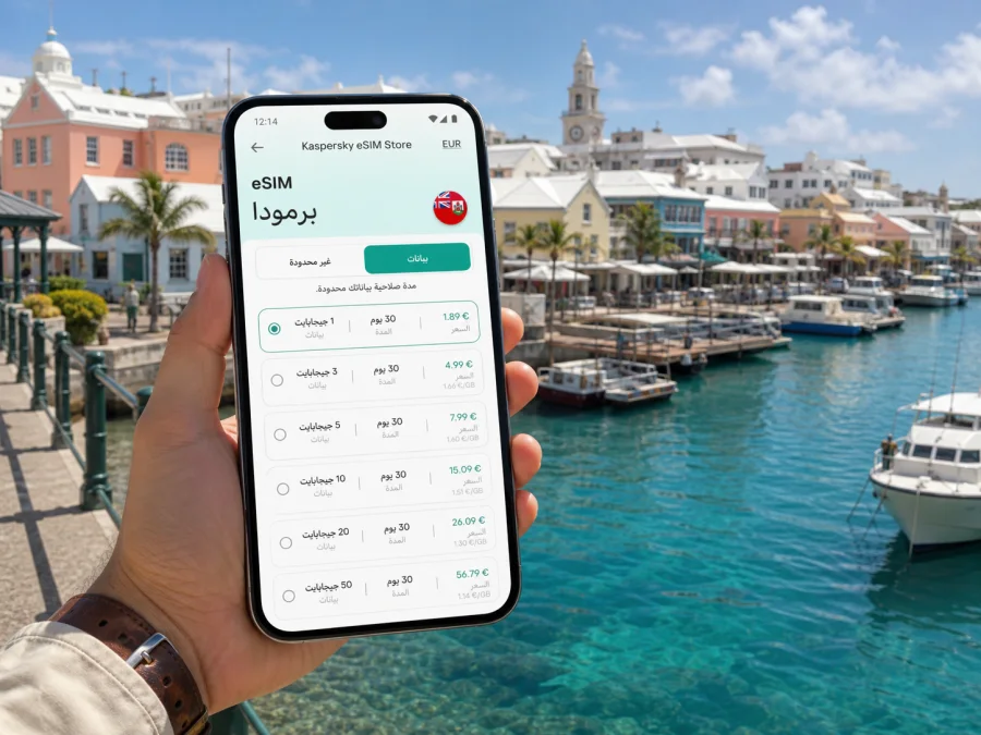 eSIM في هاميلتون: إنترنت السفر في برمودا