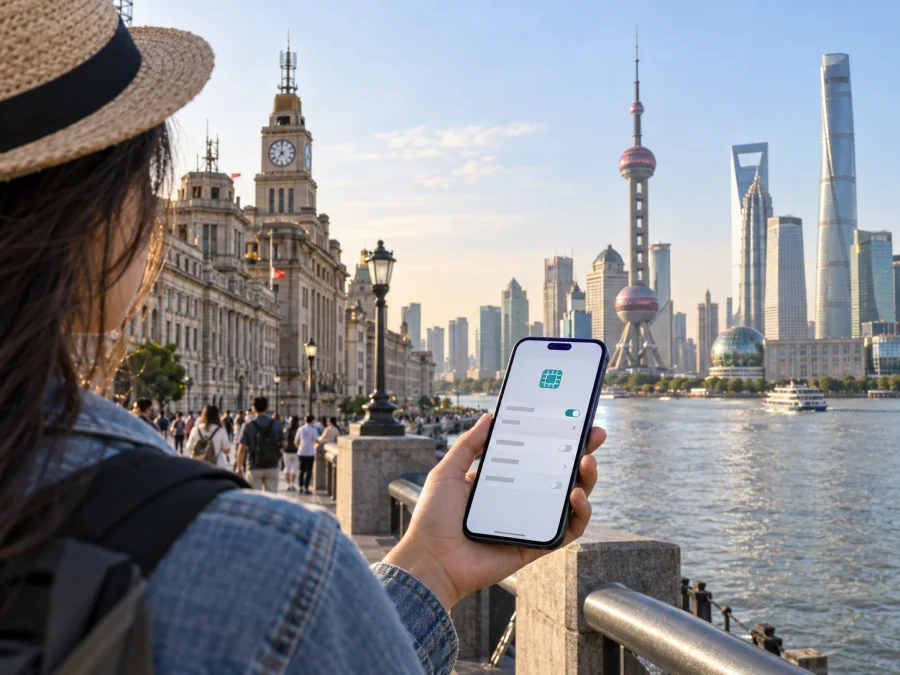 China Telecom eSIM في الصين: دليل للمسافر