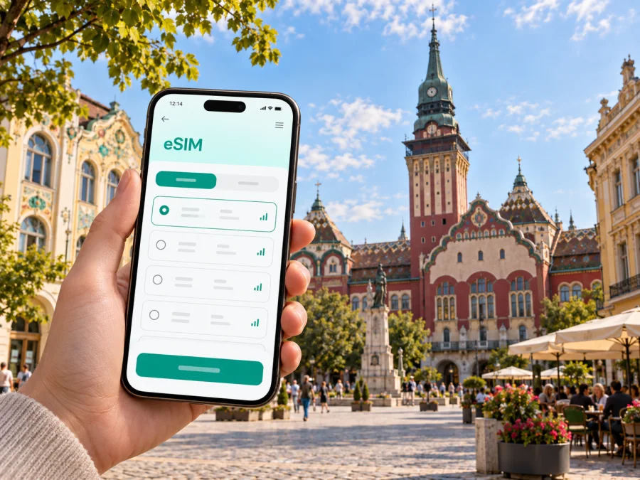 eSIM سوبوتيتسا: الإنترنت والتنقل في صربيا