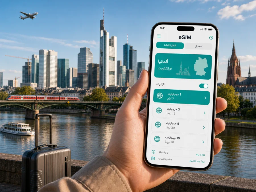 eSIM في Frankfurt للإنترنت والاتصال المحمول