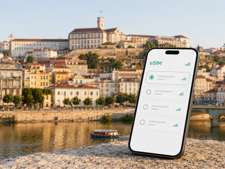 eSIM في كويمبرا: إنترنت واتصال محمول في البرتغال