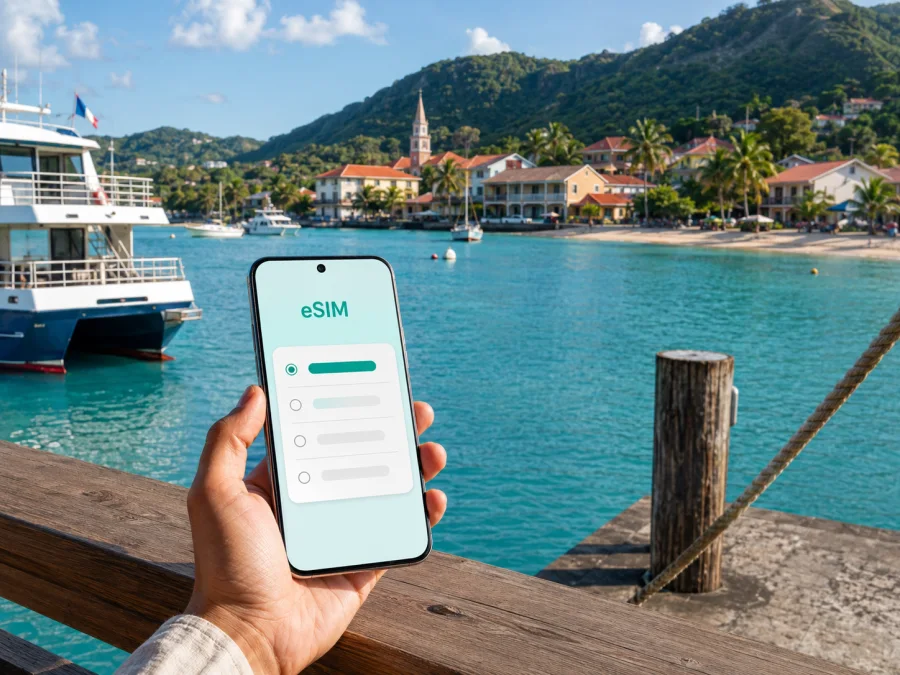 eSIM في ليه تروا إليتس: إنترنت واتصال للرحلة