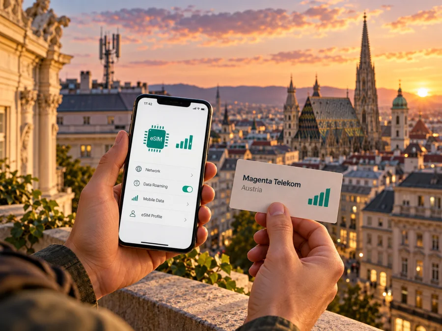 Magenta Telekom eSIM في النمسا: دليل المسافر
