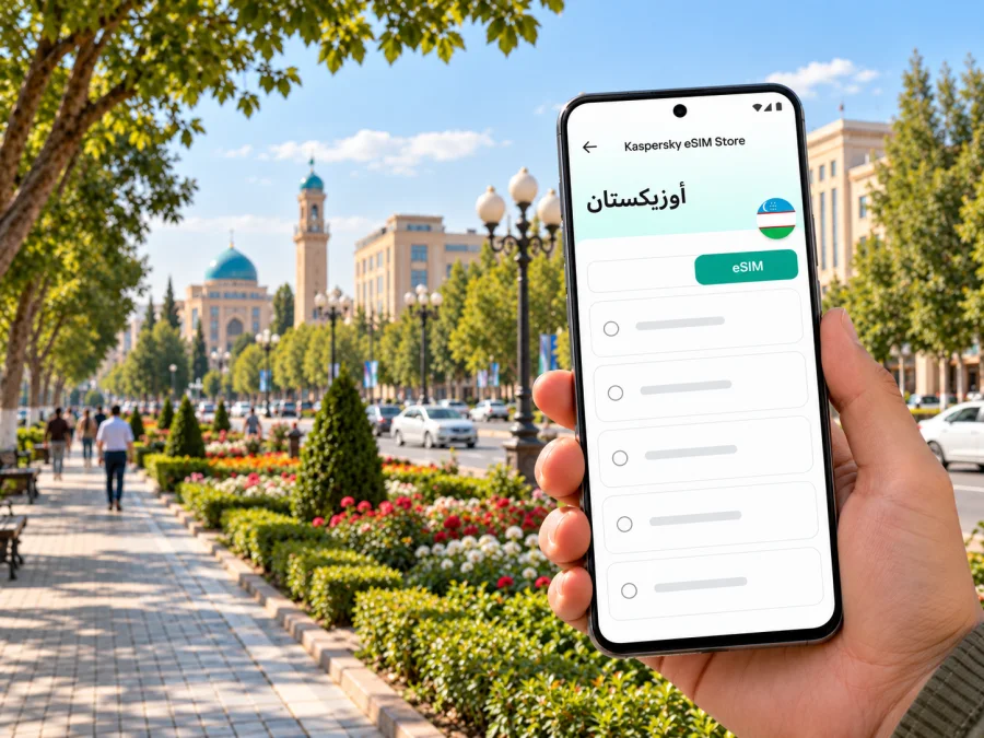 eSIM فرغانة: إنترنت واتصال الهاتف في أوزبكستان