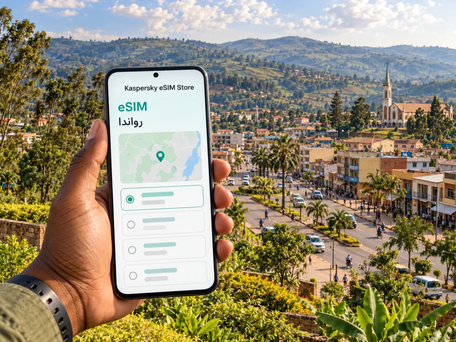 eSIM في موهانجا: الإنترنت والاتصال في رواندا