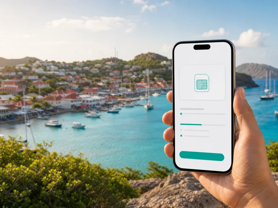 Dauphin Telecom eSIM في سانت بارتيليمي: ما يجب التحقق منه