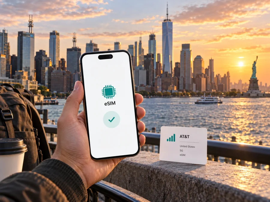 AT&T eSIM في الولايات المتحدة: التوافق والتفعيل