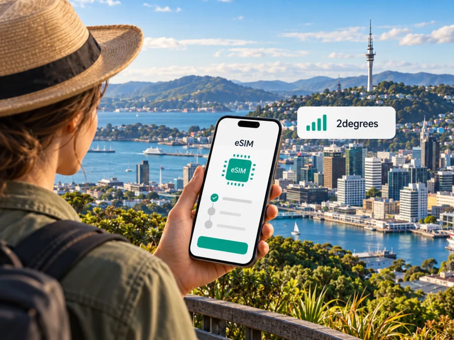 2degrees eSIM في نيوزيلندا: التفعيل والتوافق