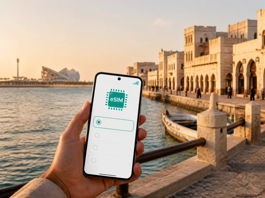 eSIM في الوكرة: إنترنت واتصال محمول في قطر