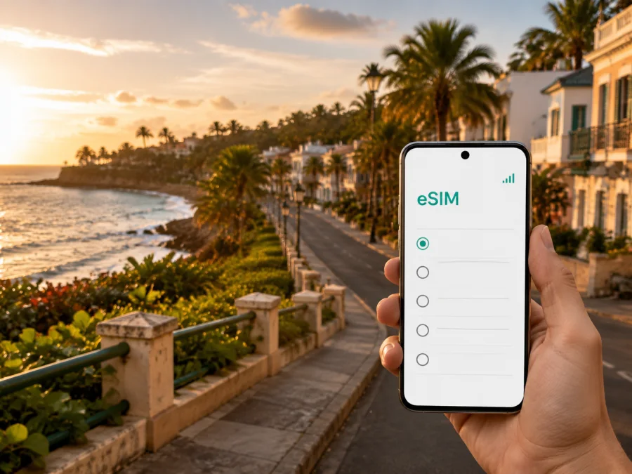 eSIM في دورادو: إنترنت محمول أثناء السفر