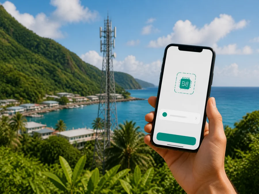 Blue Sky Communications eSIM في ساموا الأمريكية