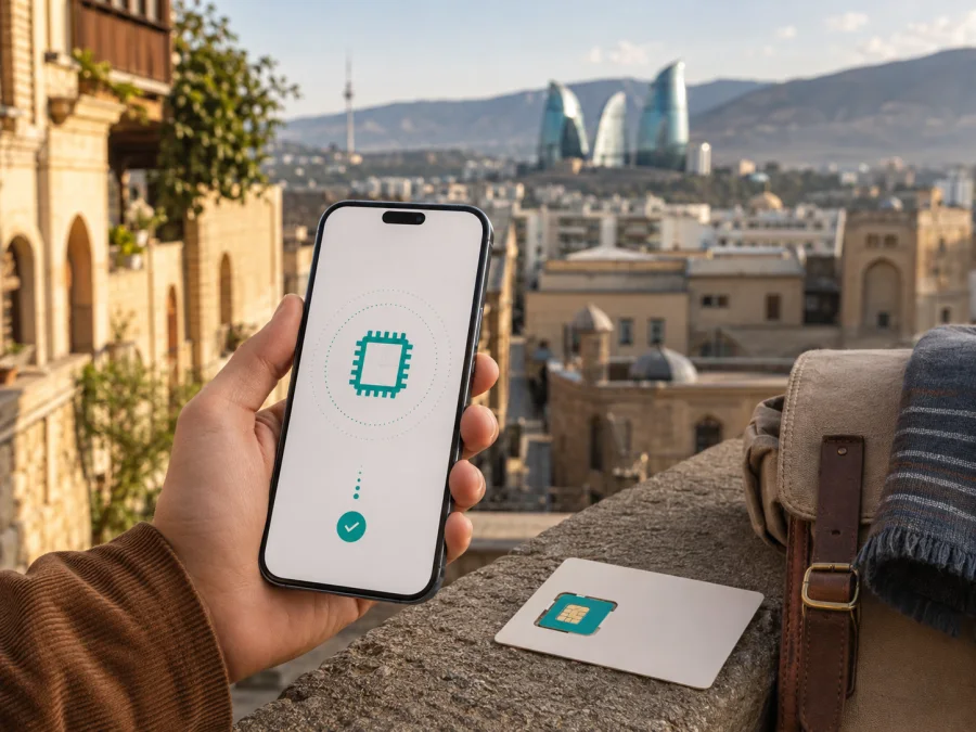 Azercell eSIM في أذربيجان: التفعيل والسفر