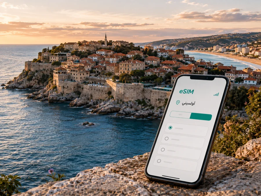 eSIM في أولسيني | إنترنت محمول للسفر