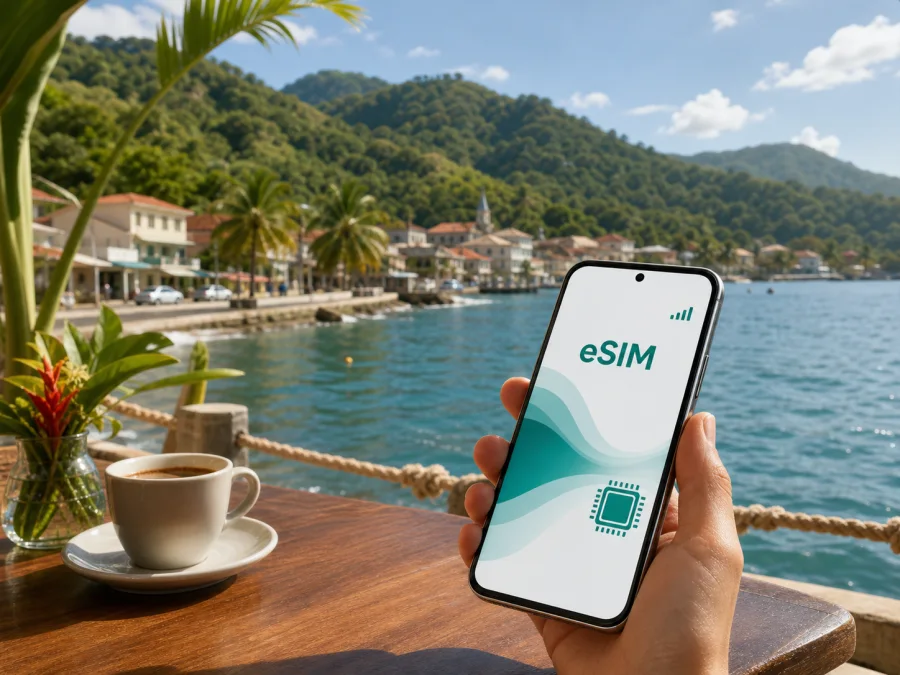 eSIM في ترينايت: إنترنت متنقل في مارتينيك