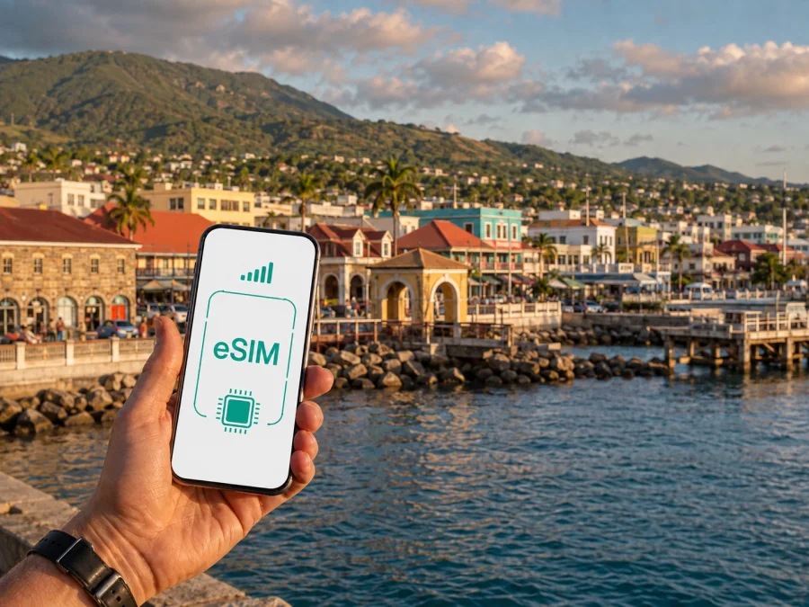 eSIM في باستير: إنترنت محمول للسفر