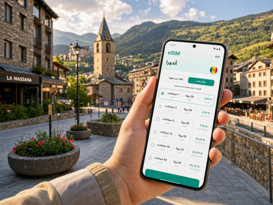 eSIM في لا ماسانا: الإنترنت أثناء السفر