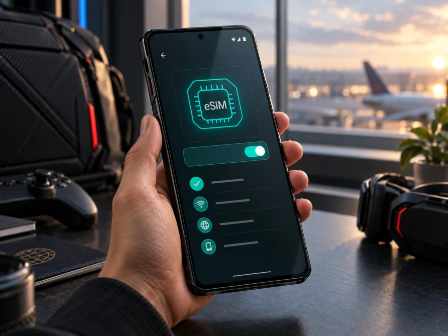 Asus ROG Phone 9 eSIM: التوافق والإعداد