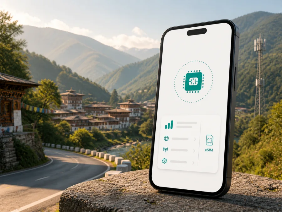 B-Mobile eSIM في بوتان: ما يجب التحقق منه
