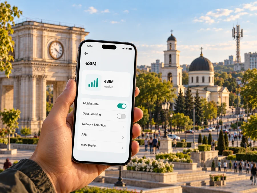 Moldtelecom eSIM في مولدوفا: التفعيل والسفر