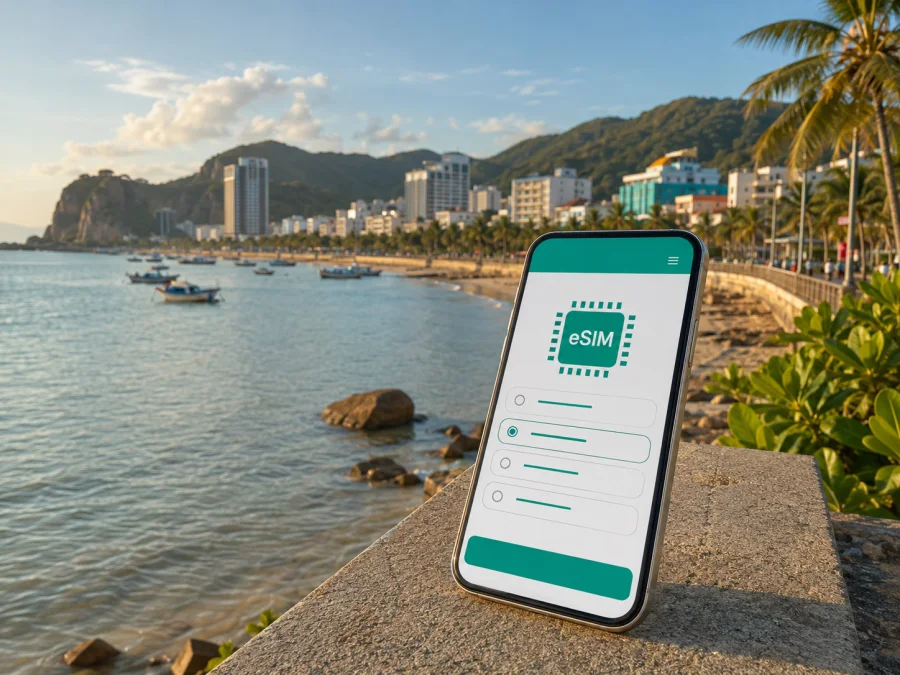 eSIM في كوي نون: الإنترنت أثناء السفر