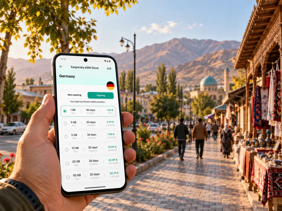 eSIM في إسفارا: الإنترنت والاتصال في طاجيكستان