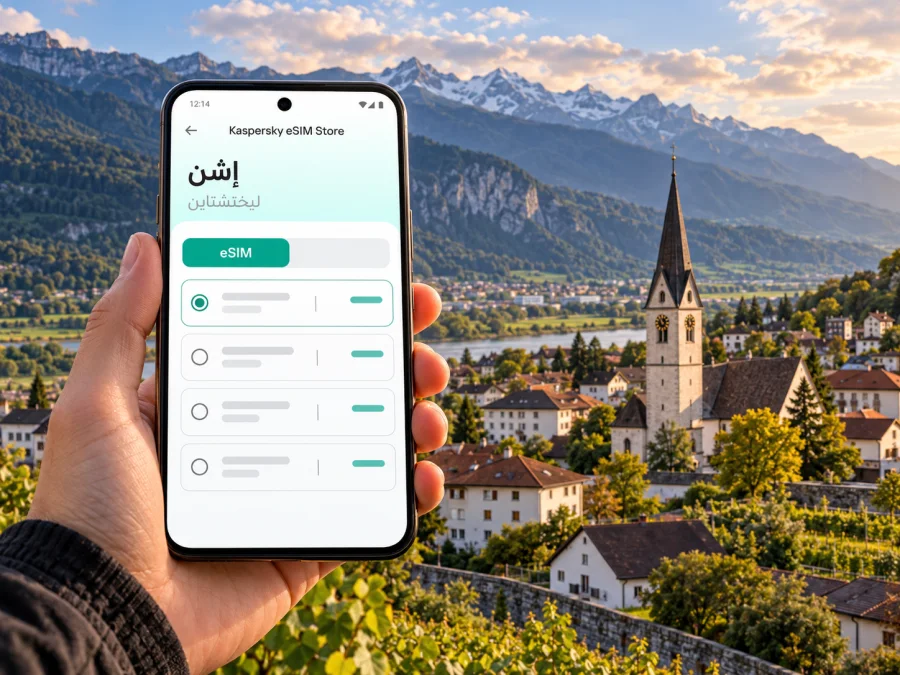 eSIM في إشن: الإنترنت والاتصال في ليختنشتاين