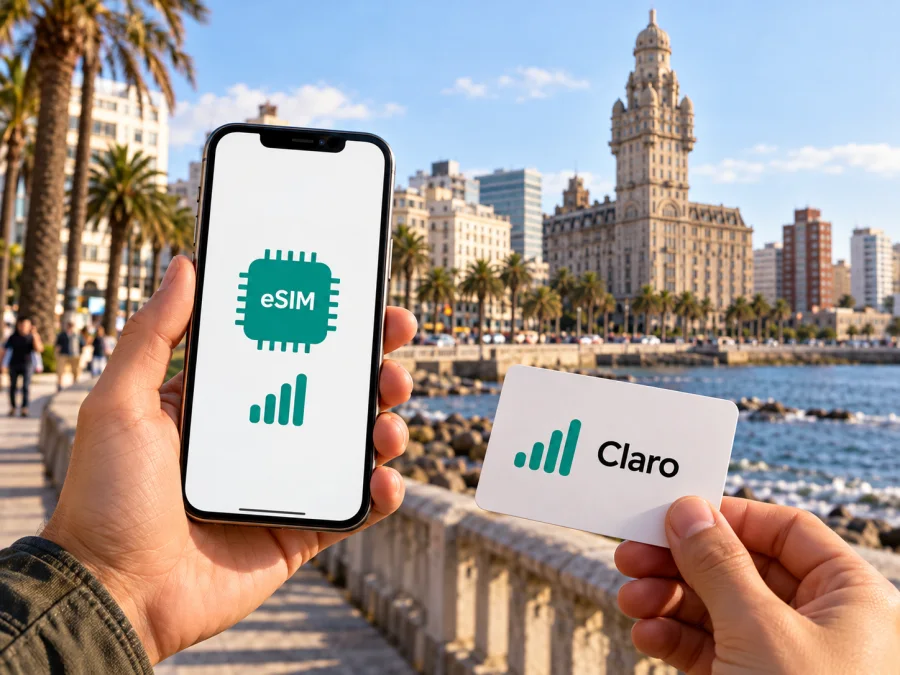 Claro eSIM في أوروغواي: الطلب والتفعيل