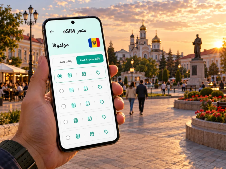 eSIM في كومرات: الإنترنت والاتصال في مولدوفا