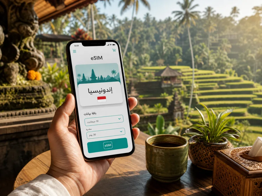 eSIM في أوبود: إنترنت واتصال للسفر