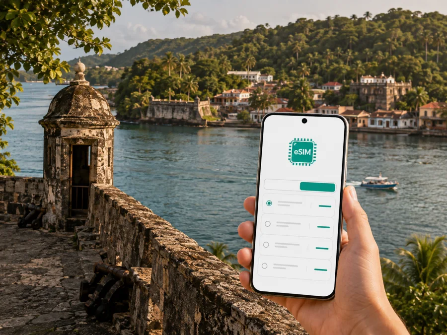 eSIM لبورتوبيلو: إنترنت واتصال محمول في بنما
