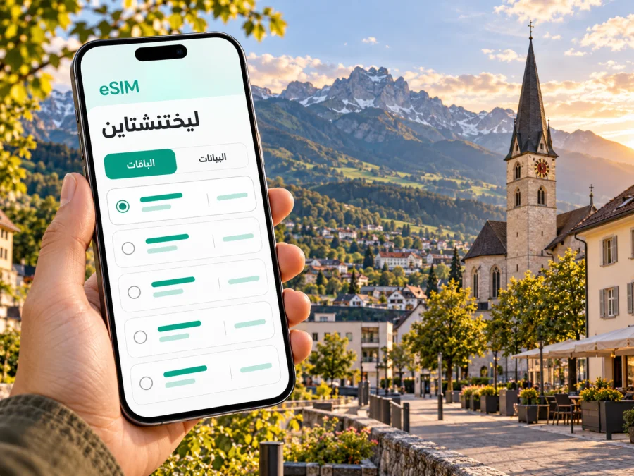 eSIM في شان: الإنترنت والاتصال في ليختنشتاين