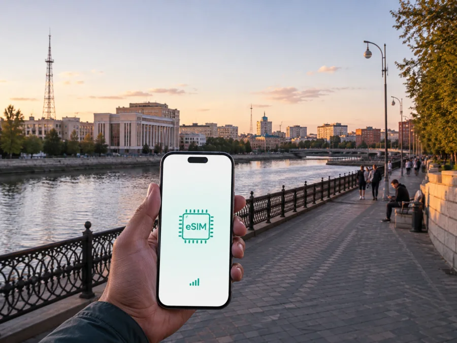 eSIM في كوستاناي: إنترنت الجوال في كازاخستان