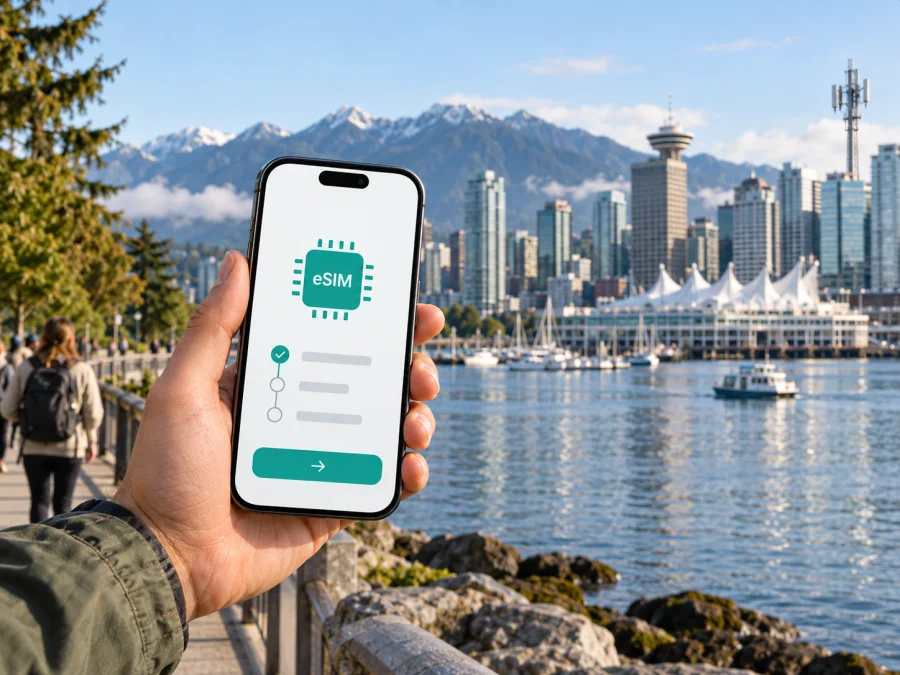 TELUS eSIM في كندا: التفعيل والتغطية