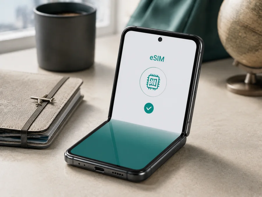 Samsung Galaxy Z Flip3 وeSIM: التوافق والتفعيل