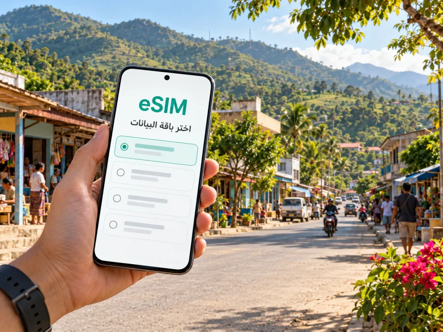 eSIM مليانا: الإنترنت واتصال الجوال في تيمور الشرقية