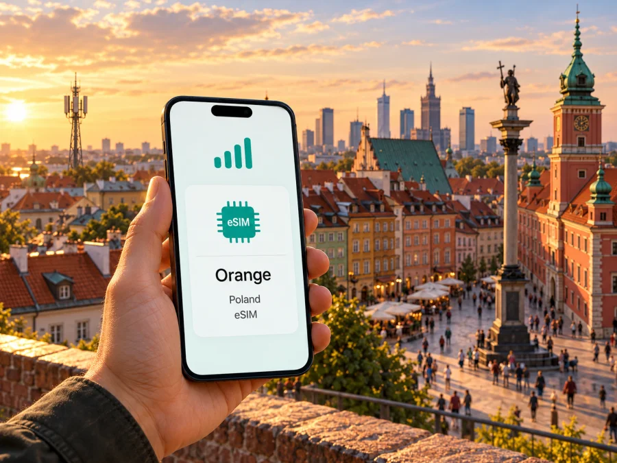 Orange eSIM في بولندا: التفعيل والتوافق
