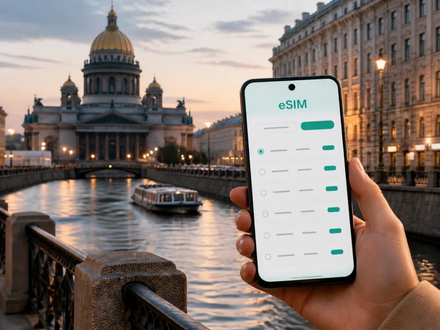 eSIM لسانت بطرسبرغ: إنترنت الجوال في الرحلة