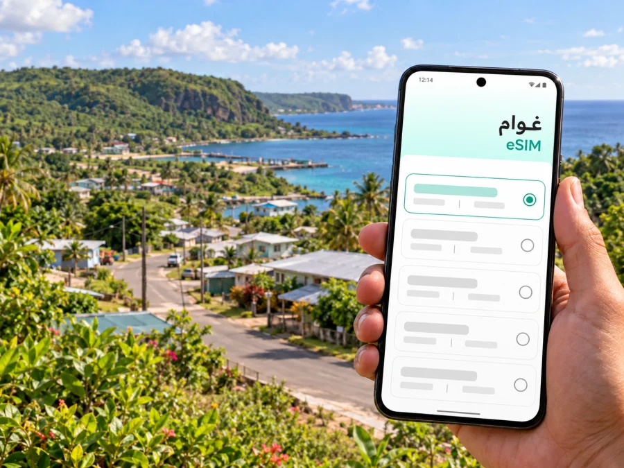 eSIM في سانتا ريتا غوام: الإنترنت والاتصال أثناء السفر