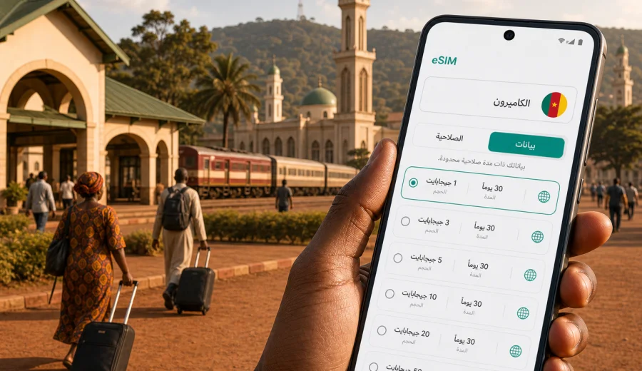 eSIM في نغاونديري للإنترنت أثناء السفر