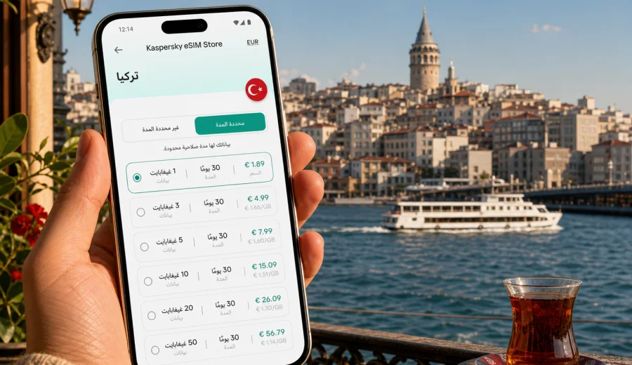 eSIM في إسطنبول: الإنترنت والاتصال المحمول