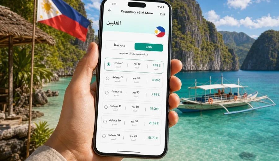 eSIM للفلبين: اتصال الهاتف والإنترنت