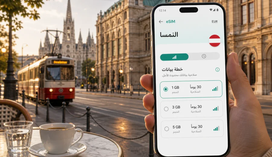 eSIM في فيينا: الإنترنت والاتصال المحمول
