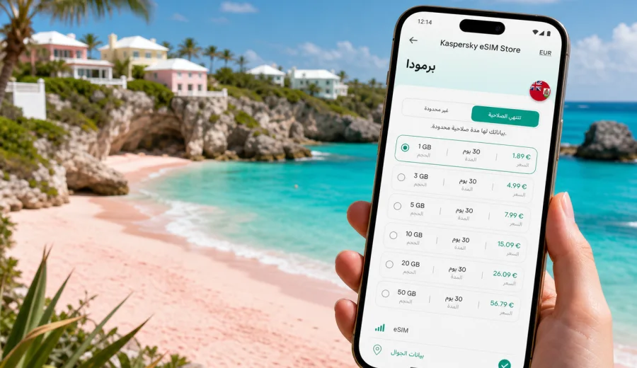 وارويك eSIM: إنترنت واتصال محمول في برمودا