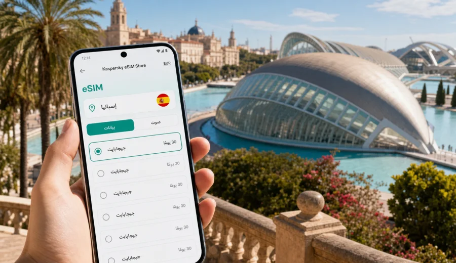 eSIM في فالنسيا: إنترنت واتصال محمول للسفر