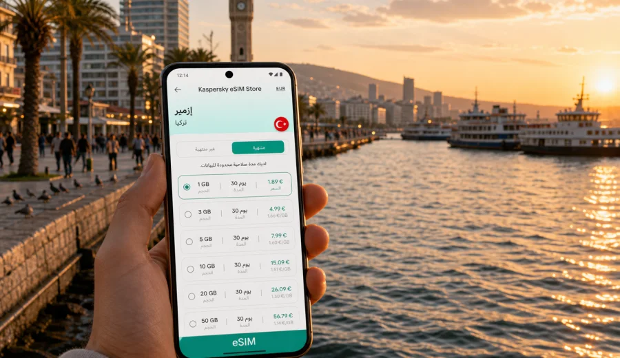eSIM في إزمير: إنترنت واتصال لرحلتك