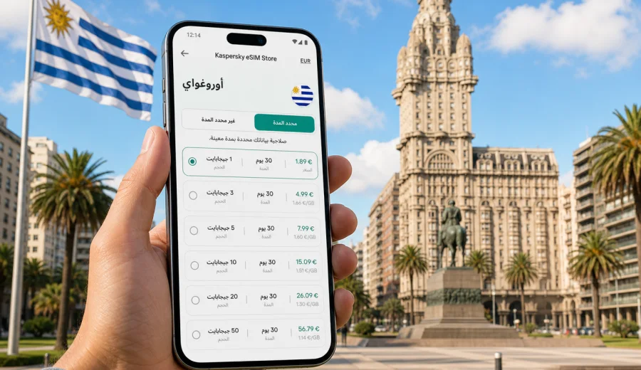 eSIM أوروغواي للإنترنت والاتصال المحمول